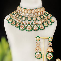 Abeeza Green Polki set