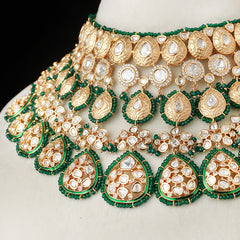 Abeeza Green Polki set