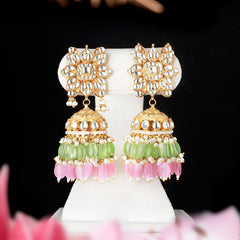 Vidushi mint Paachi Kundan Set