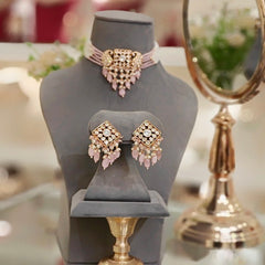 Aanandi Pink Polki Set