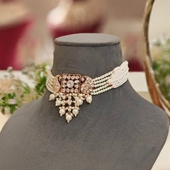 Aanandi Pearl Polki Set