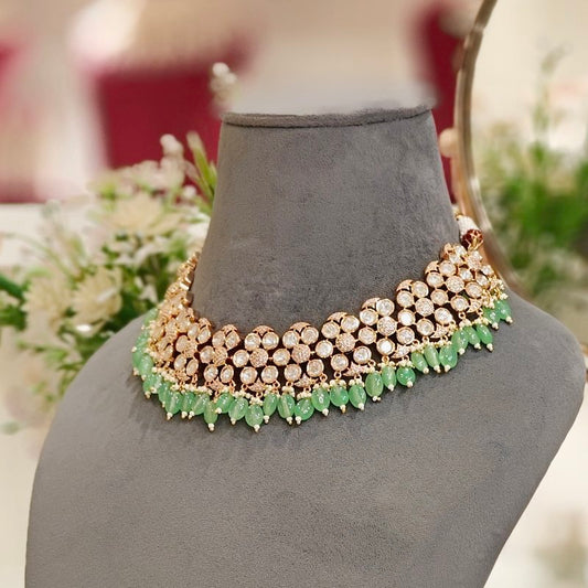 Vinita Polki Neckline set