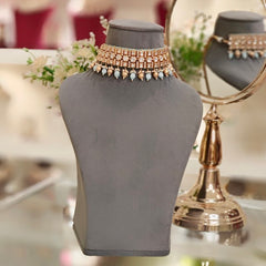 Chavvi Polki Choker Set (Sea Green)