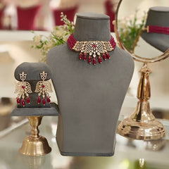 Ekarishi Ruby Choker Set