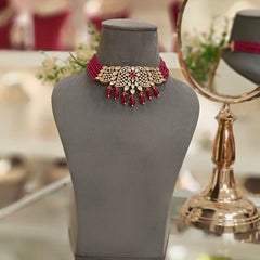 Ekarishi Ruby Choker Set