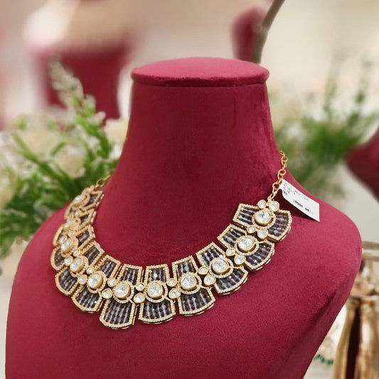 Devika Purple Polki Set