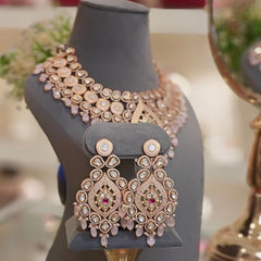 Ameena Polki Neckline Set