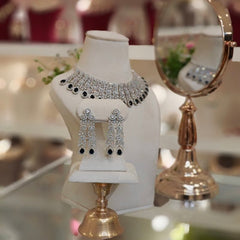 Hezal Royal Blue Necklace set