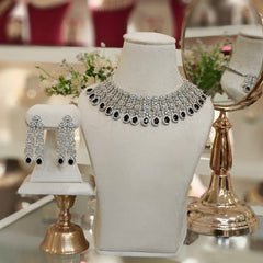 Hezal Royal Blue Necklace set