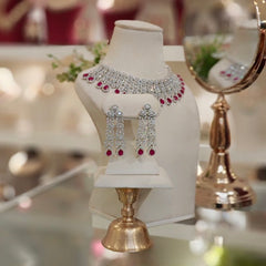 Hezal Ruby Necklace set