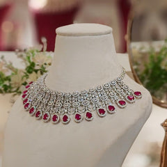 Hezal Ruby Necklace set