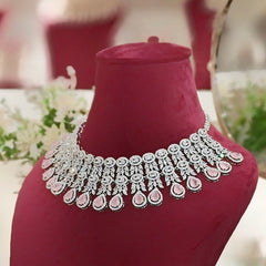 Hezal Pink Necklace set (Pink)