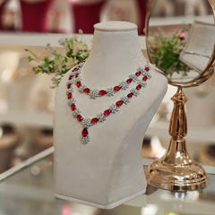 Carol Red Necklace set