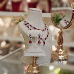 Carol Red Necklace set