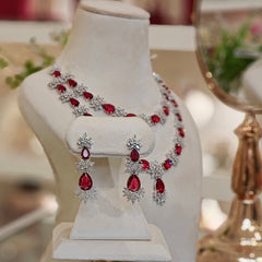 Carol Red Necklace set