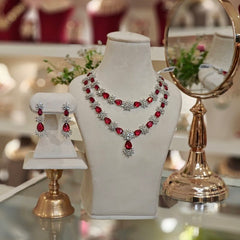 Carol Red Necklace set