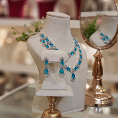 Carol Aqua Necklace set
