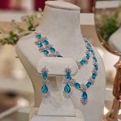 Carol Aqua Necklace set