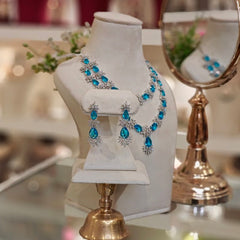 Carol Aqua Necklace set
