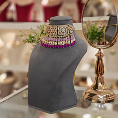 Mehnaz Paachi Kundan Set