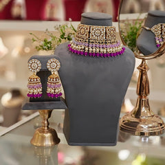 Mehnaz Paachi Kundan Set