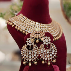 Mosaad Polki Neckline Set