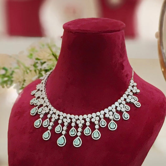 Emma Mint Green neckline set