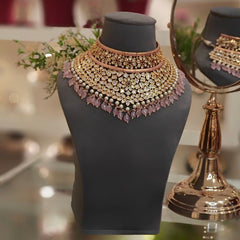 Zia Polki Choker Set (Pink)