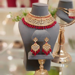 Ganpati Ruby Antique Choker Set