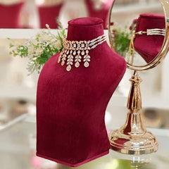 Harini Grey Polki Choker Set Copy