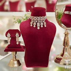 Harini Grey Polki Choker Set Copy