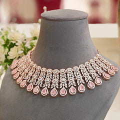 Hezal Pink Necklace set