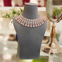 Hezal Pink Necklace set