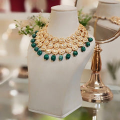 Niharika Polki Neckline Set