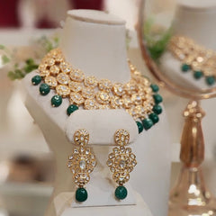 Niharika Polki Neckline Set