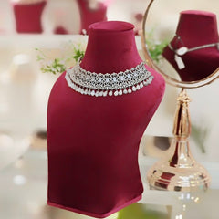 Siana Grey CZ Choker set