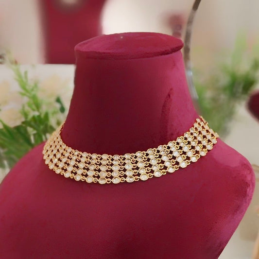 Ganga Polki Neckline Set