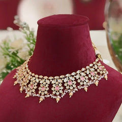 Hansika Pink Polki Set