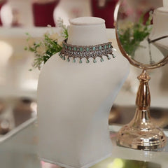 Myra Mint Green Choker set