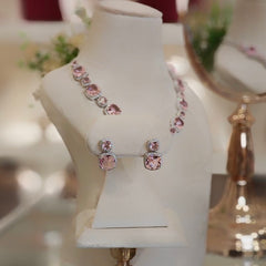 Riva Pink neckline set