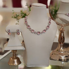 Riva Pink neckline set