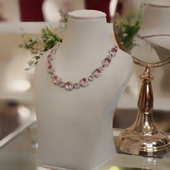 Riva Pink neckline set