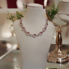 Riva Pink neckline set