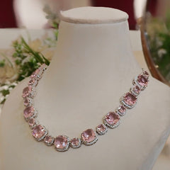 Riva Pink neckline set