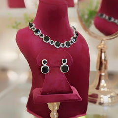 Riva Black neckline set