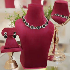 Riva Black neckline set