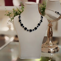 Riva Royal Blue neckline set