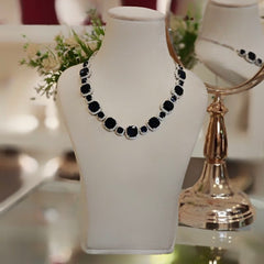 Riva Royal Blue neckline set