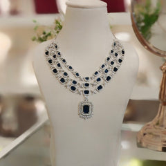 Sumeedha blue pendent set