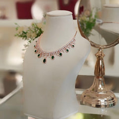 Lyra Green Neckline set